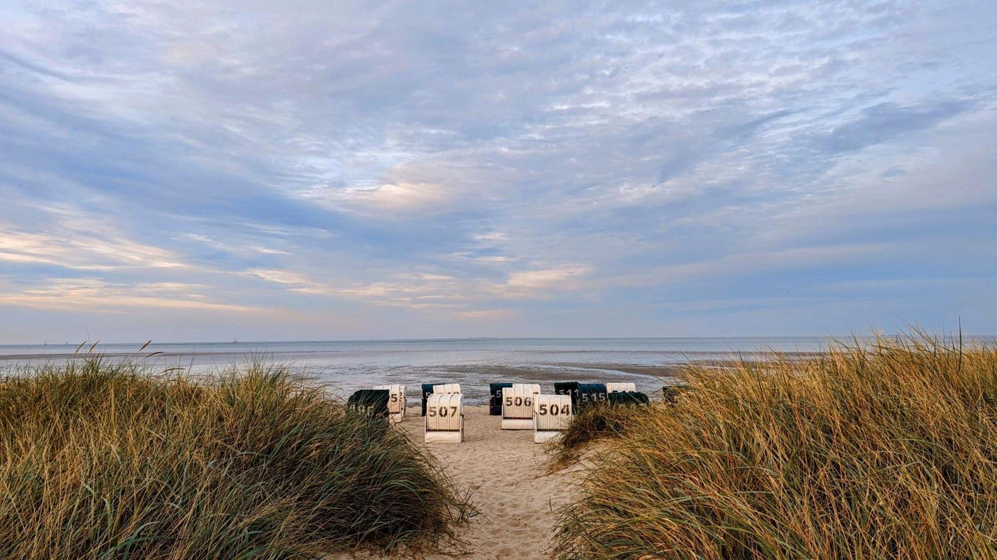 Nordsee Ferienwohnung Nord Dornumersiel Esterno foto